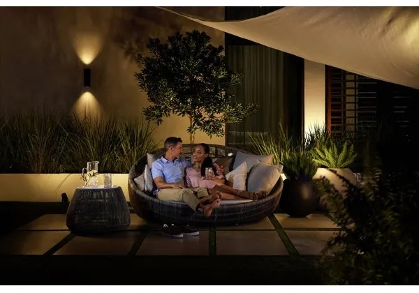 Philips 17463/30/P7 - LED RGBW Vonkajšie svietidlo Hue APPEAR 2xLED/8W/230V IP44