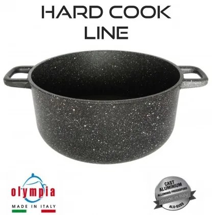 Hrnec HARD COOK Ø 20 cm z litého hliníku s minerálním kameninovým povrchem na indukci