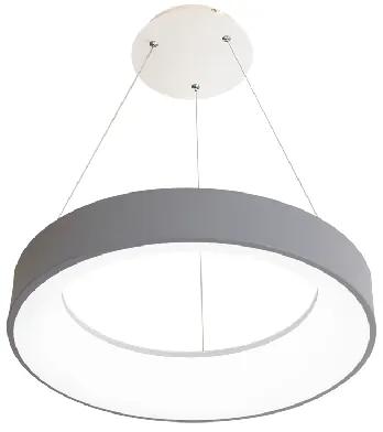 ECOLITE Závesné LED osvetlenie NEST, 40W, teplá biela-studená biela, okrúhle, šedé