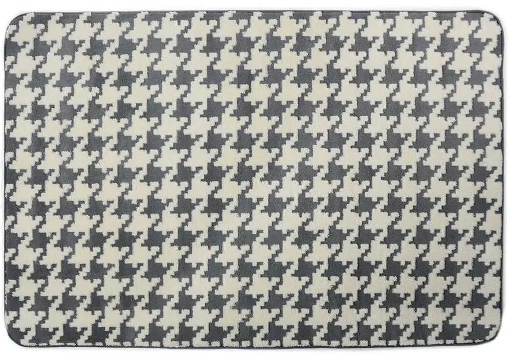 Tutumi Clover, plyšový koberec 140x200 cm, šedá, SHG-04006