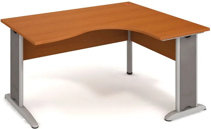 Rohový písací stôl SELECT, ľavý, dezén čerešňa