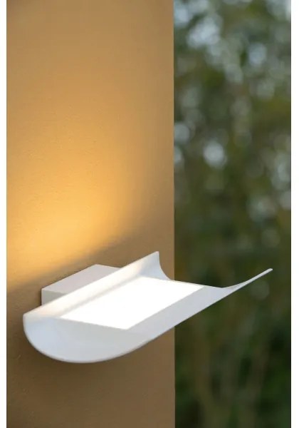 Lucide 27884/15/31 - LED vonkajšie nástenné svietidlo DYVOR-LED LED/15W/230V biele