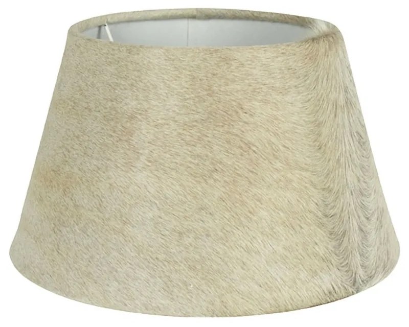 Tienidlo lampy z kravskej kože béžová - Ø 31 * 18,5cm