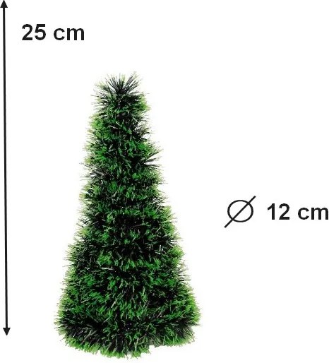 Vianočný stromček - kužeľ  25 cm - Proki LE-53100