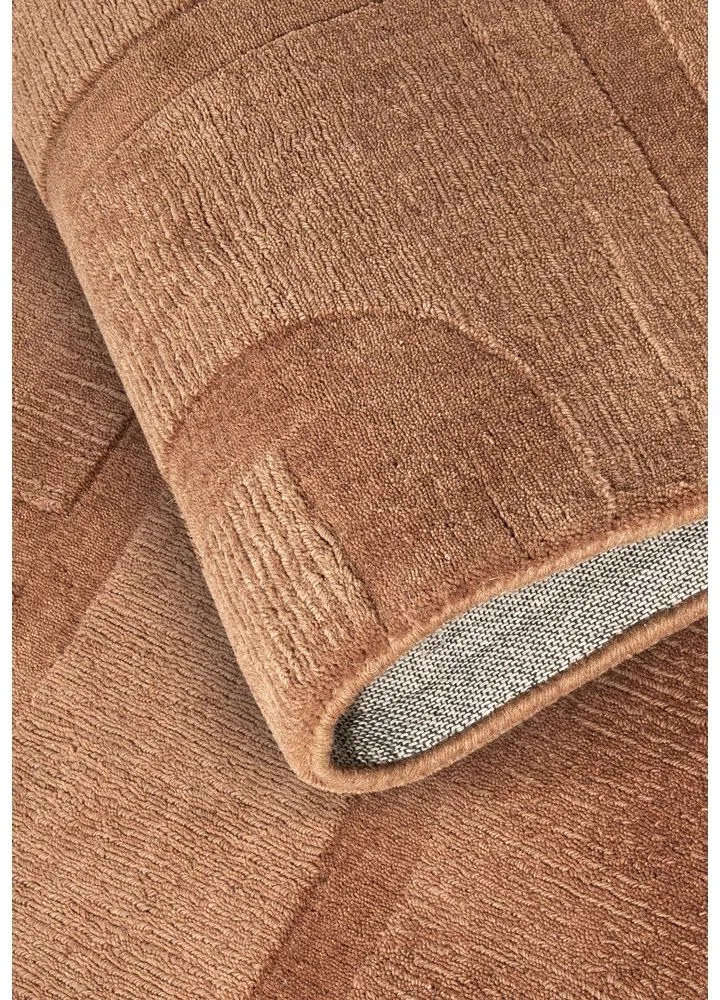 Hnedý ručne tkaný vlnený koberec 80x150 cm Alexis – Villeroy&amp;Boch