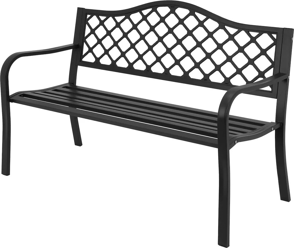 JU Oceľová lavička 127 x 61 x 88 cm