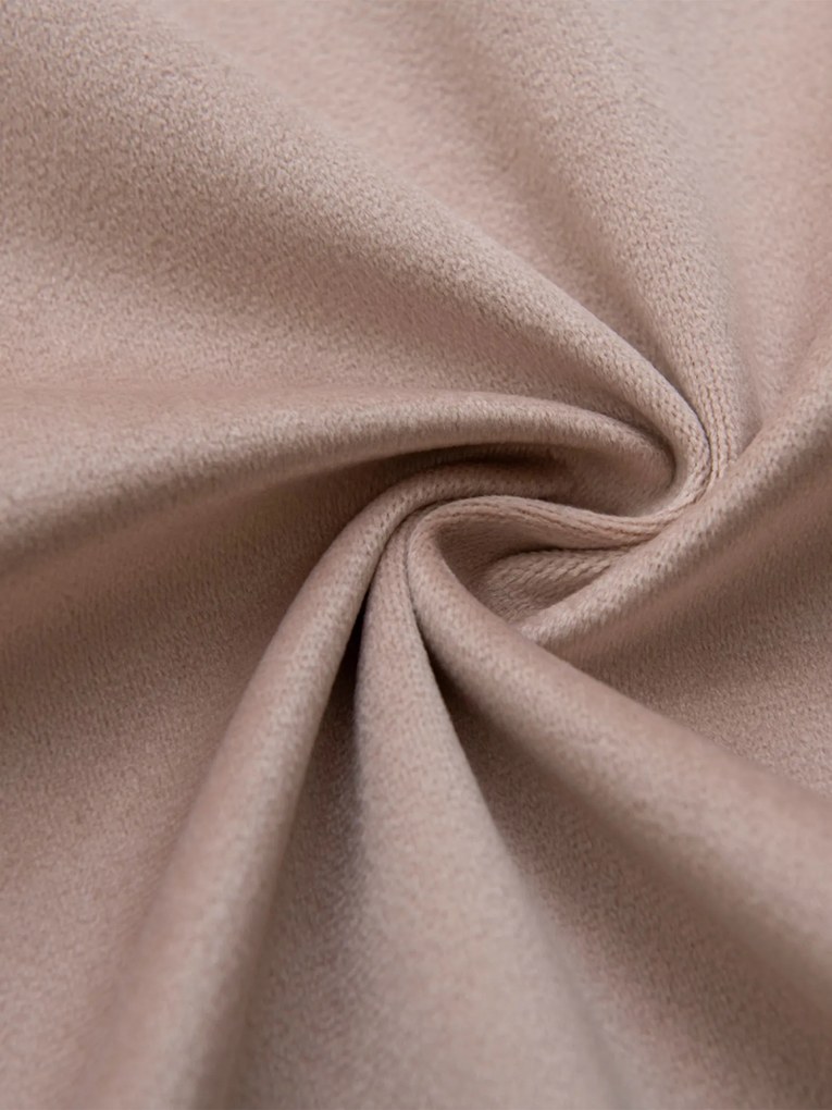 Zamatové zatemňovacie závesy Cesar púdrové - 140 x 180 cm (2ks) - riasiaca stuha