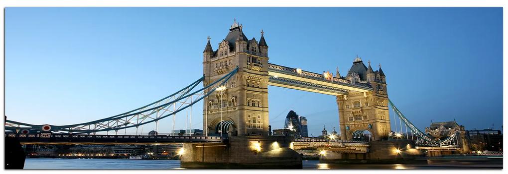 Obraz na plátne - Tower Bridge - panoráma 530A (120x45 cm)
