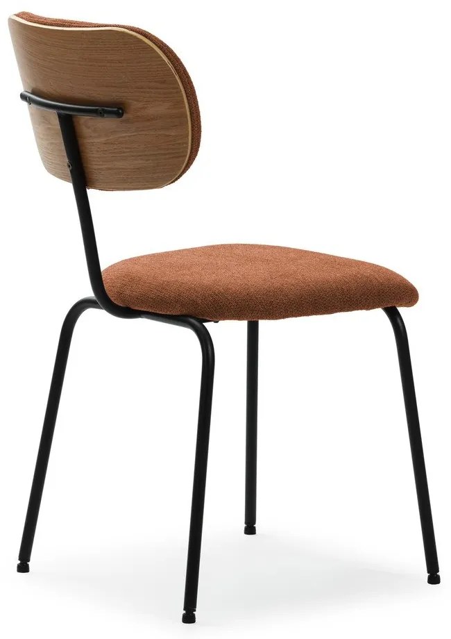 Jedálenská stolička v tehlovej farbe v súprave 4 ks Dash – Marckeric