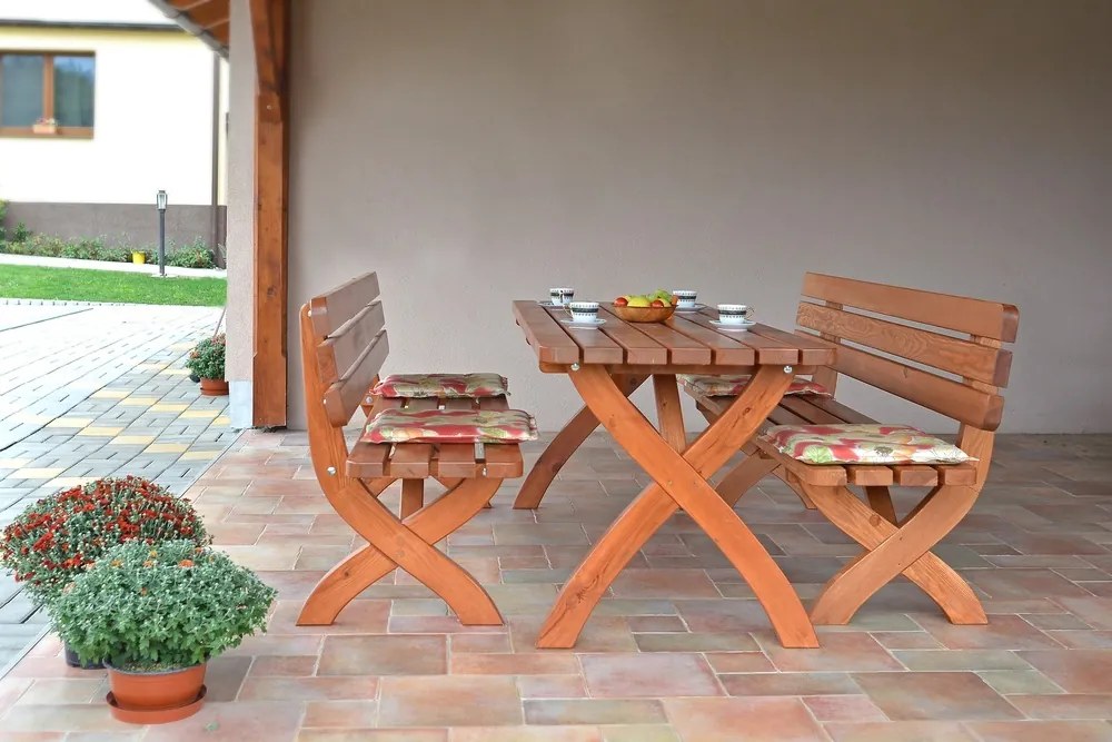 Masívny záhradný stôl STRONG MASIV 180cm z borovicového dreva