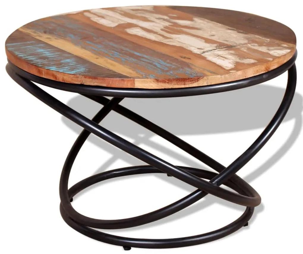vidaXL Konferenčný stolík z recyklovaného dreva, 60x60x40 cm