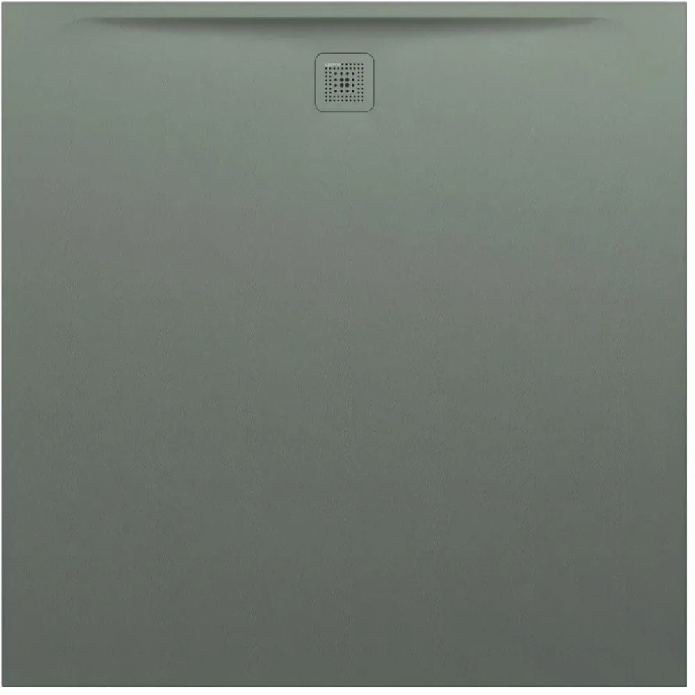 LAUFEN Pro štvorcová sprchová vanička z materiálu Marbond, odtok na boku, 1500 x 1500 x 40 mm, betónová šedá, H2139530790001