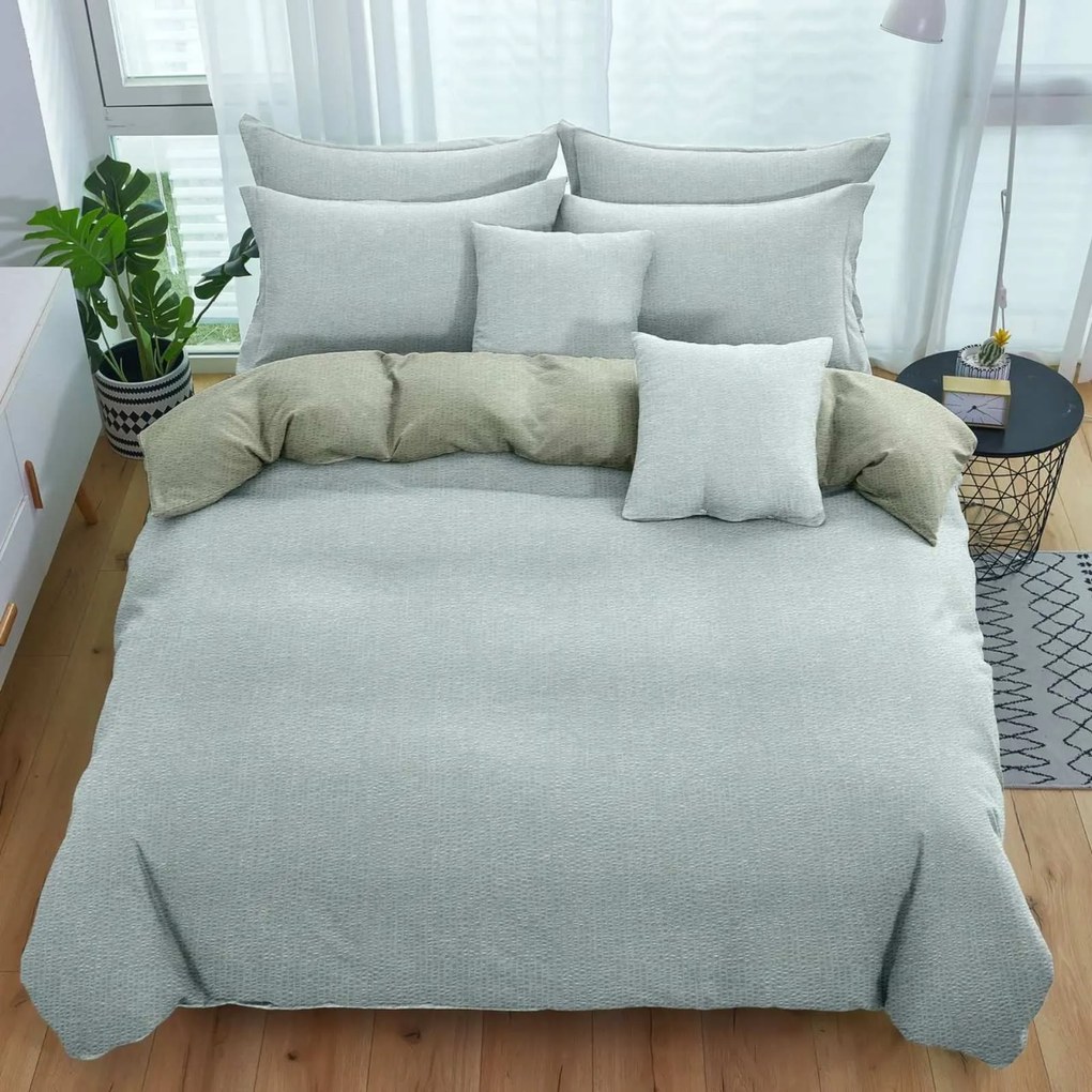 Krepové obliečky TABULA mentolové + povlak na vankúšik 40x50 cm Rozmer obliečky: 70 x 90 cm | 140 x 200 cm