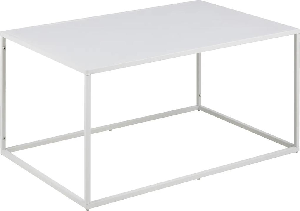 Dizajnový konferenčný stolík Addax, 90 cm, biela