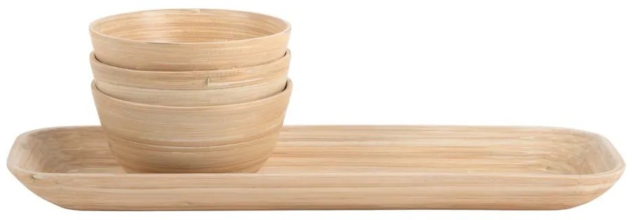 Bambusová servírovacia súprava v prírodnej farbe Puro – PT LIVING