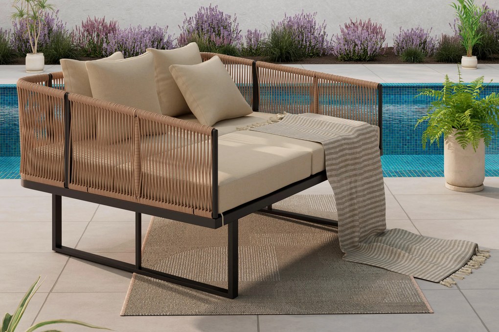 XXXLutz ZÁHRADNÁ POSTEĽ plast, textil Ambia Garden - Online Only záhrada - 002014028301