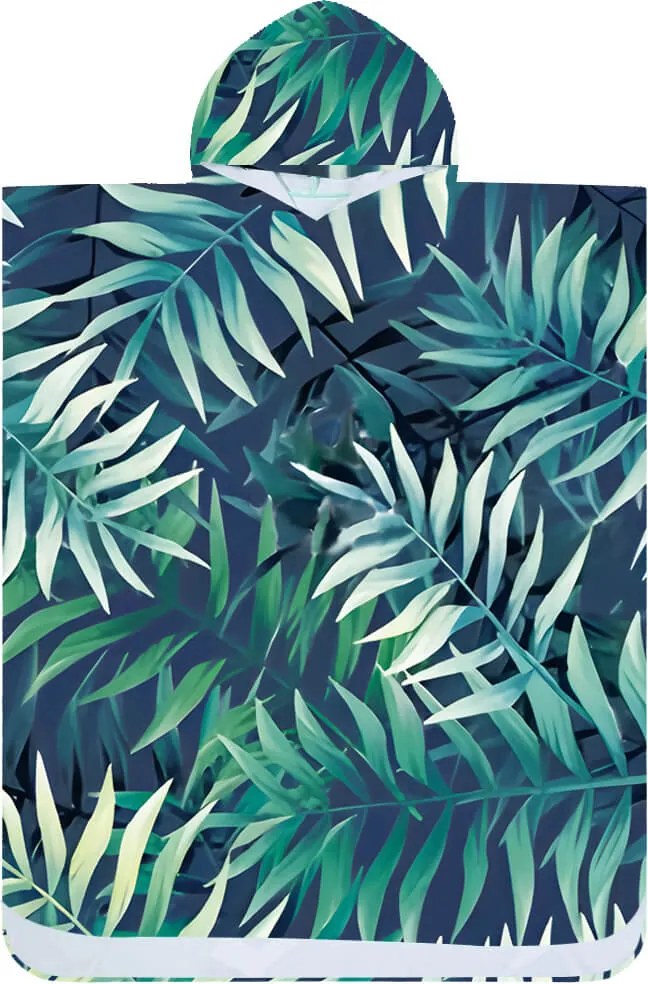 Plážové pončo BORNEO tmavo modré 80x145 cm