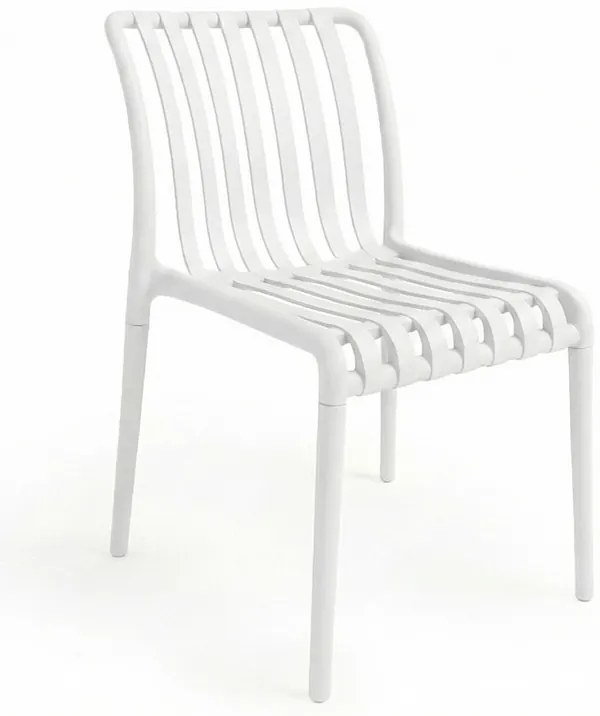 Plastová stolička TREGO, biela