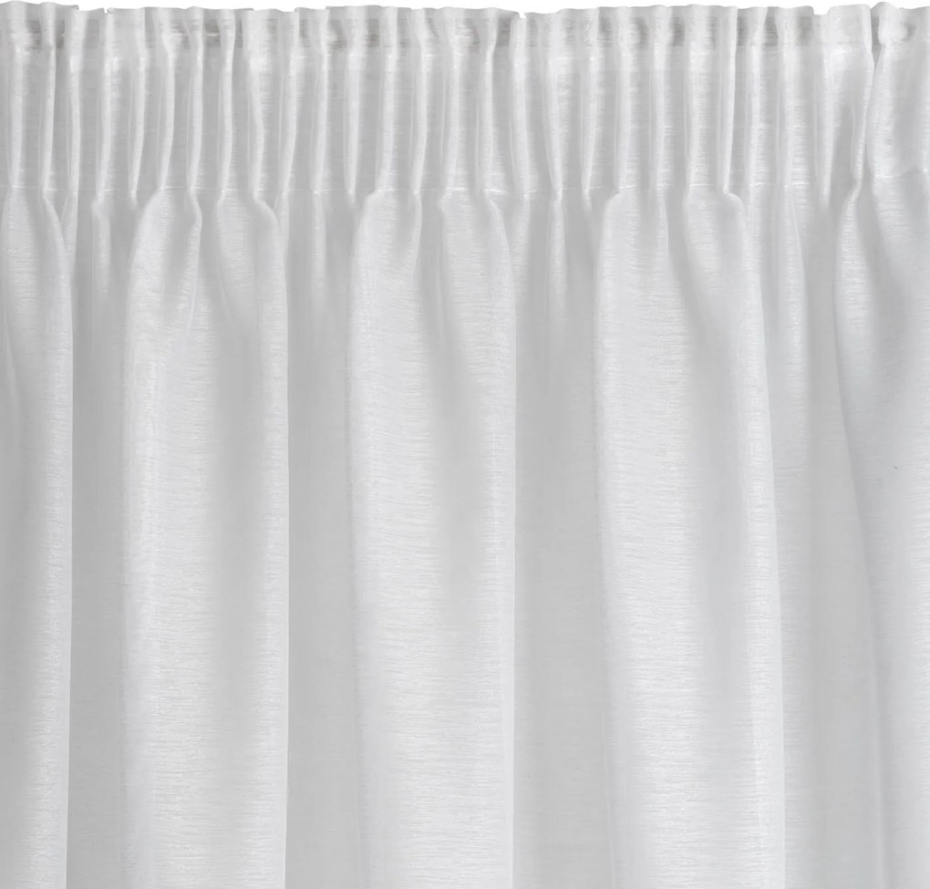 ZÁCLONA NA PÁSKE REBECCA 400X220 CM BIELA