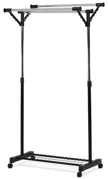 Autronic BONTEC Stojan na šaty, kov, čierna, 84521 BK Farba: Čierna