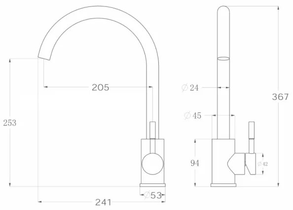 ALVEUS - Kuchynský drez BASIC 78x43,5 cm + drezová batéria VIOLA 36,7 cm nerezová