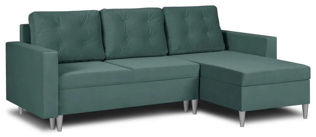 Rohová sedacia súprava s funkciou spania GEST Mätový