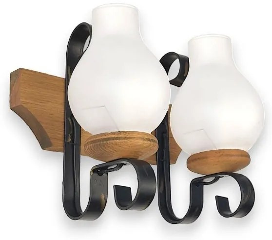 Brilagi - Nástenné svietidlo QUEEN 2xE14/40W/230V buk