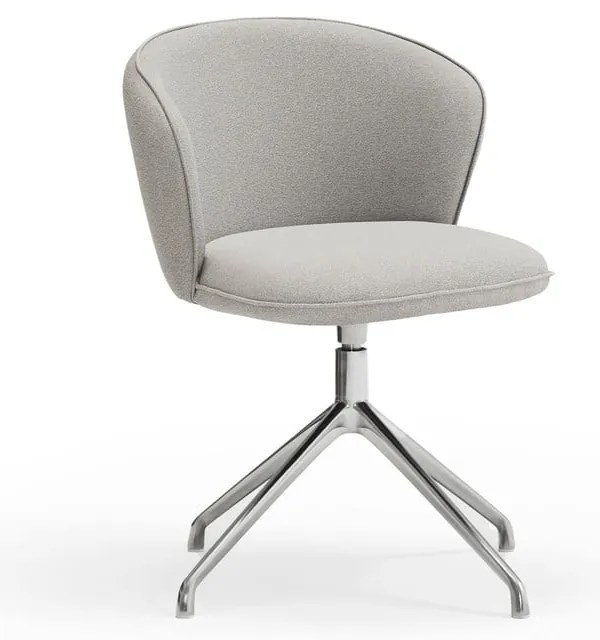 Svetlosivé čalúnené jedálenské kreslá v súprave 2 ks Add – Teulat