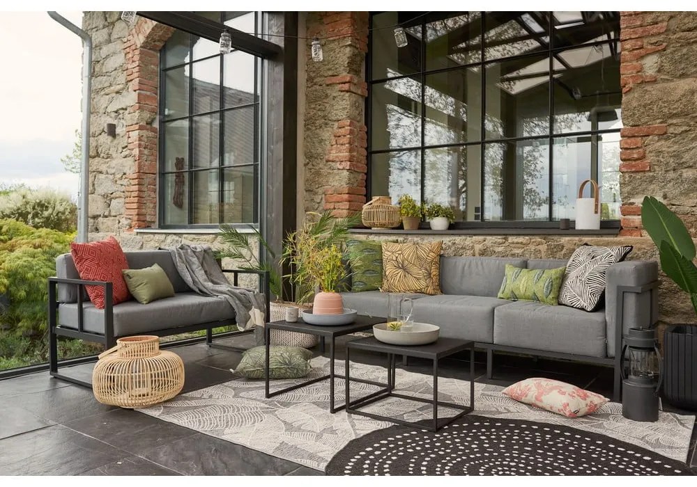 Grafitovosivá trojmiestna záhradná pohovka Bonami Selection Bellisima