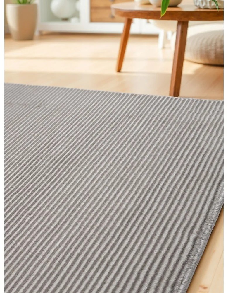 Sivo-krémový behúň 80x240 cm Perles Dolomite – Elle Decoration