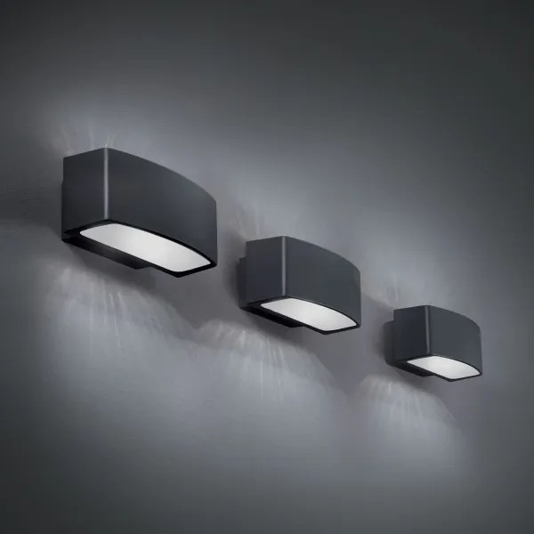 Ideal Lux - Vonkajšie nástenné svietidlo ANDROMEDA 1xE27/60W/230V IP55 antracit