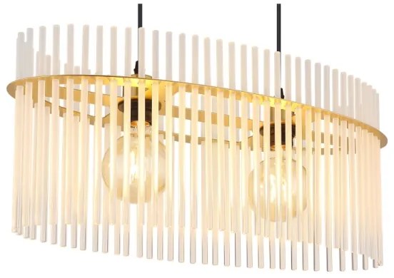 Globo 15698H3M - Luster na lanku GORLEY 2xE27/60W/230V zlatá