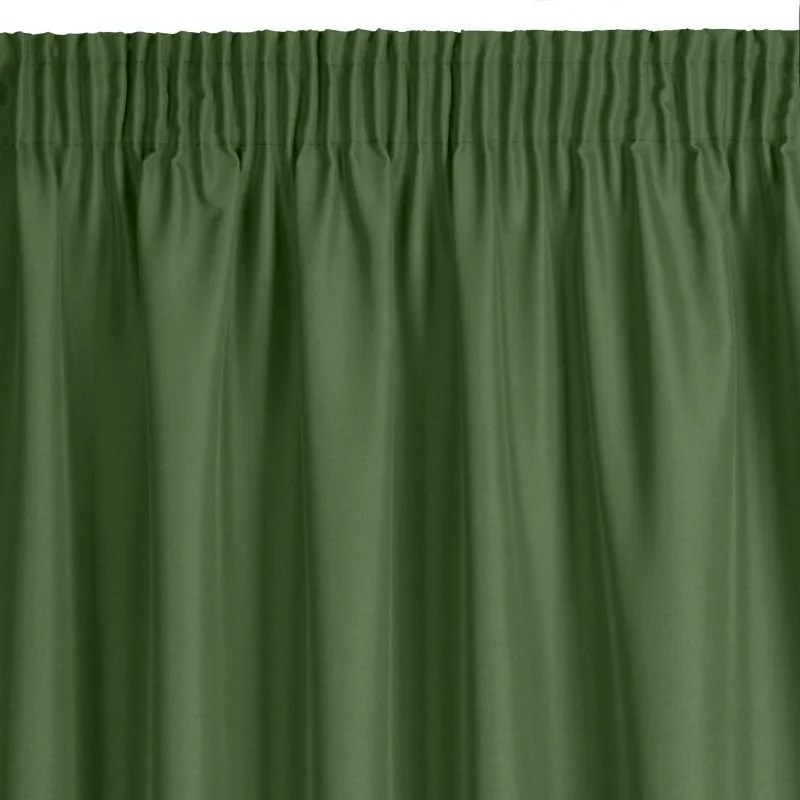 Zelený jednofarebný záves 140 x 175 cm Dĺžka: 175 cm