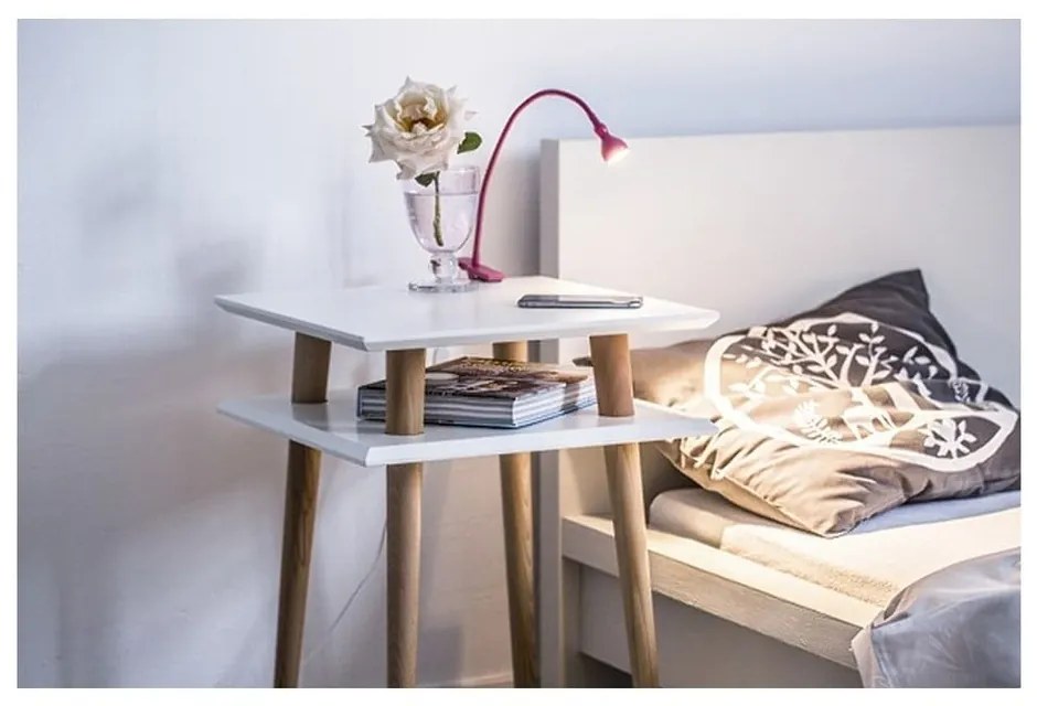 Grafitovosivý konferenčný stolík Ragaba Square, 55 x 55 cm