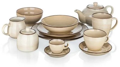 Banquet Tanier plytký PALAS, 27 cm, krémová