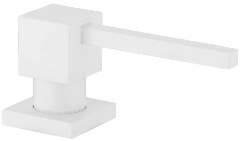 Mexen príslušenstvo, hranatý dávkovač saponátu do kuchynského drezu, biela, 6605320-20