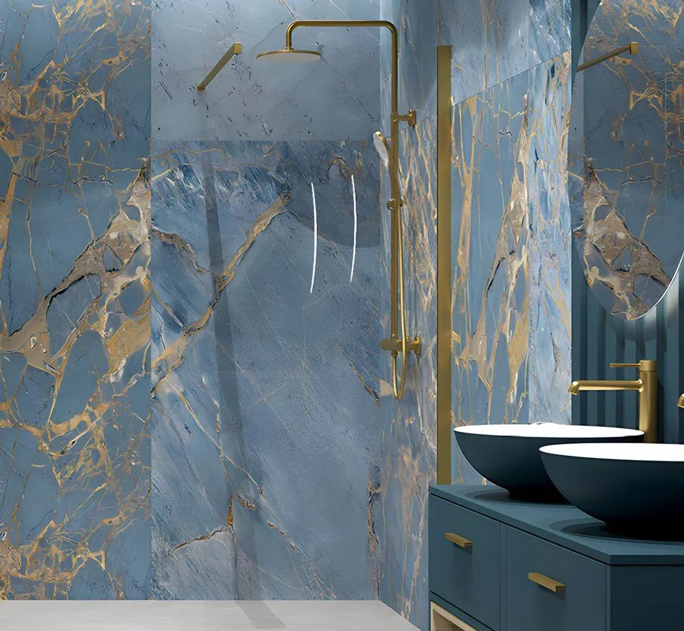 Erga Paris, sprchová zástena Walk-In 30x200 cm, 8mm číre sklo, zlatý lesklý profil, ERG-V02-PARIS-030x200-CL-GD