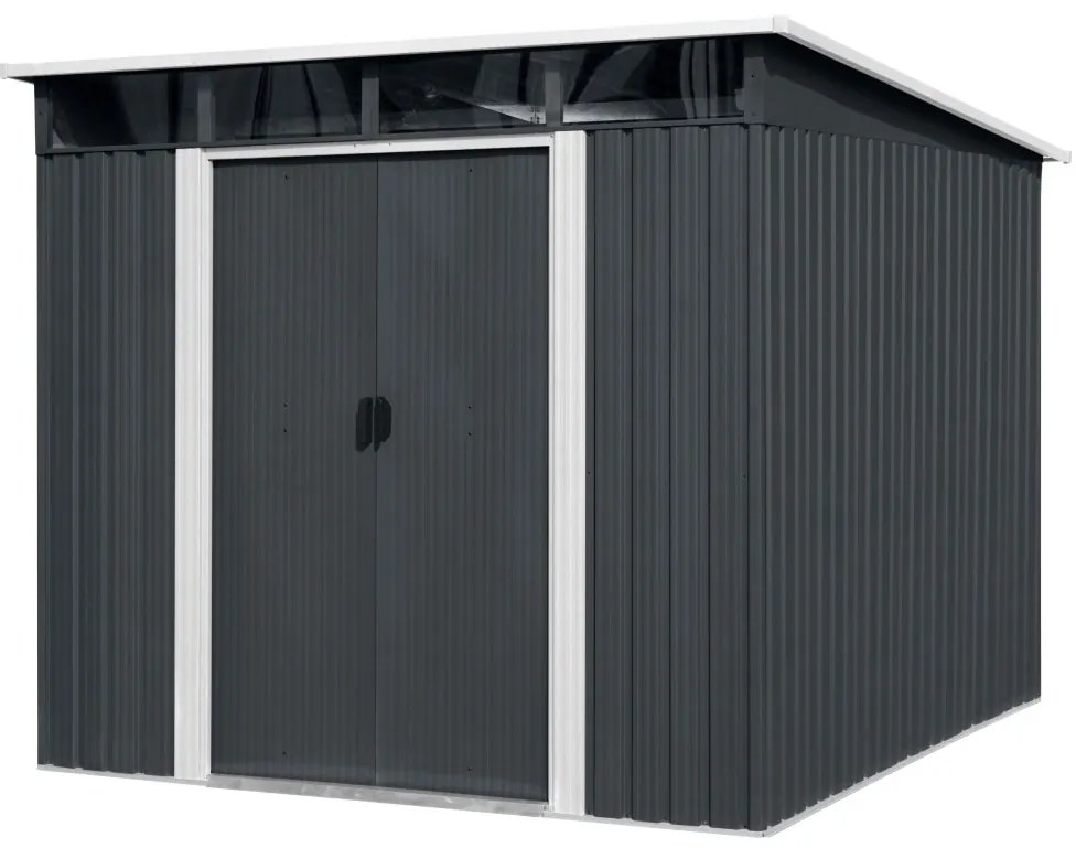 Záhradný domček BestBerg ZDSL-6A / 6,6 m² / 238 x 279 x 203 cm / sivá