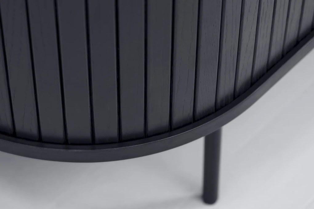 Dizajnový konferenčný stolík Vasiliy 120 cm čierny dub