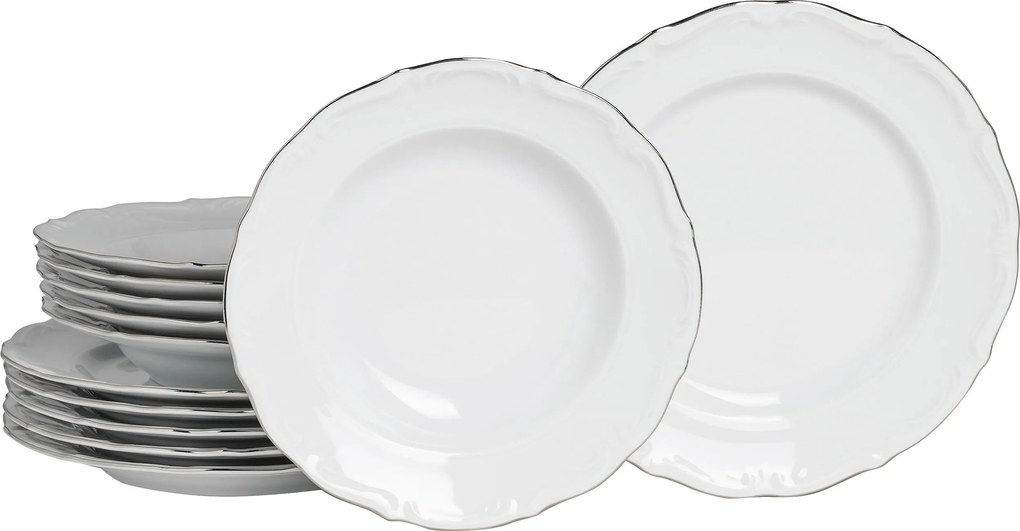 XXXLutz JEDÁLENSKÝ SERVIS Maria Theresia Platin 12-dielne Creatable - Online Only bytové doplnky - 007768059203