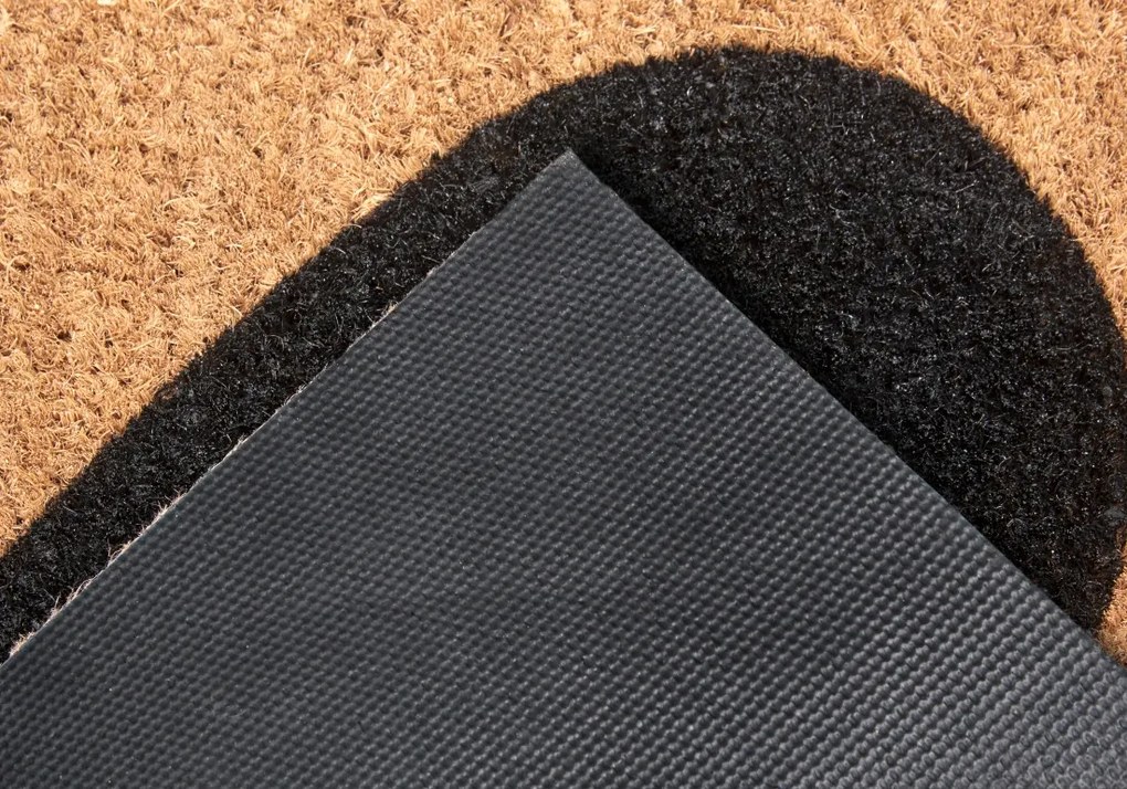 Hanse Home, Rohožka srdce kokos 105672 – na von aj na doma, 45x75, hnedá, chodba / predsieň