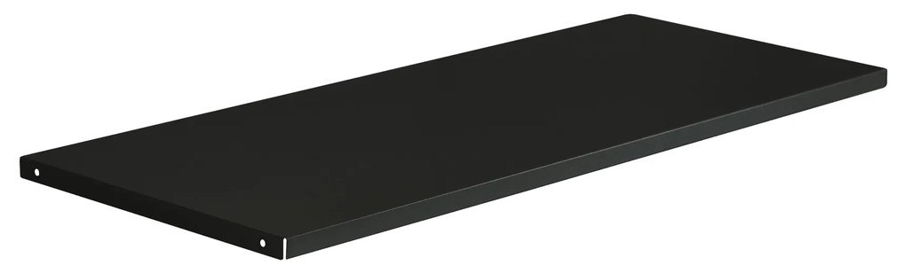 Kovová polica do kancelárskej skrine, čierna, 900x20x360 mm