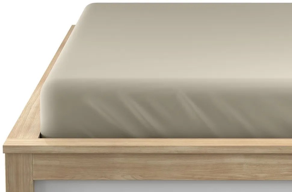 Napínacia plachta z mikrovlákna piesková 90 x 200 cm