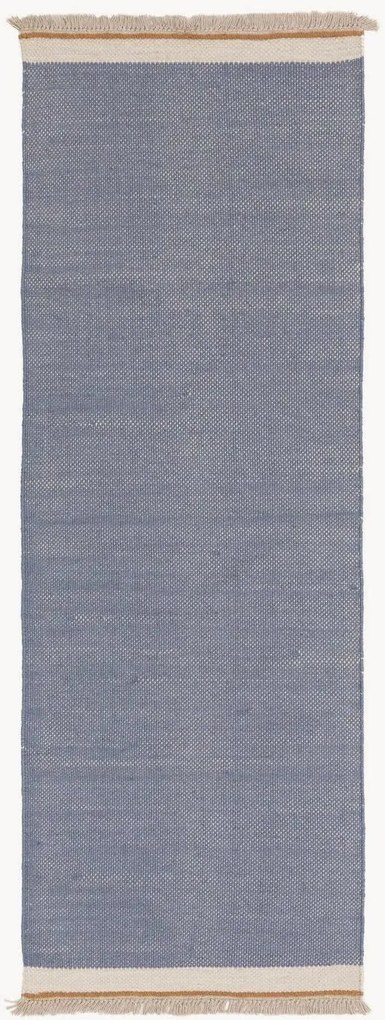 Ručne tkaný vlnený behúň s krátkym vlasom Karla