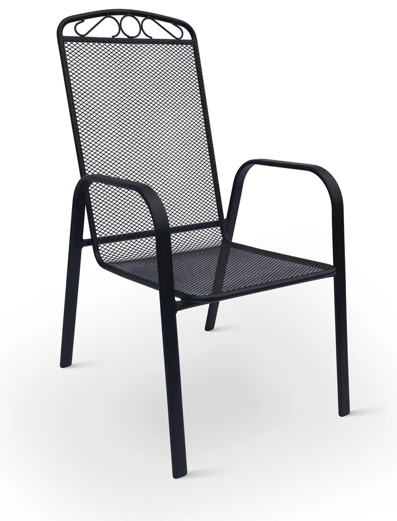 Záhradná kovová zostava Lana + 6x kovová stolička Lana steel