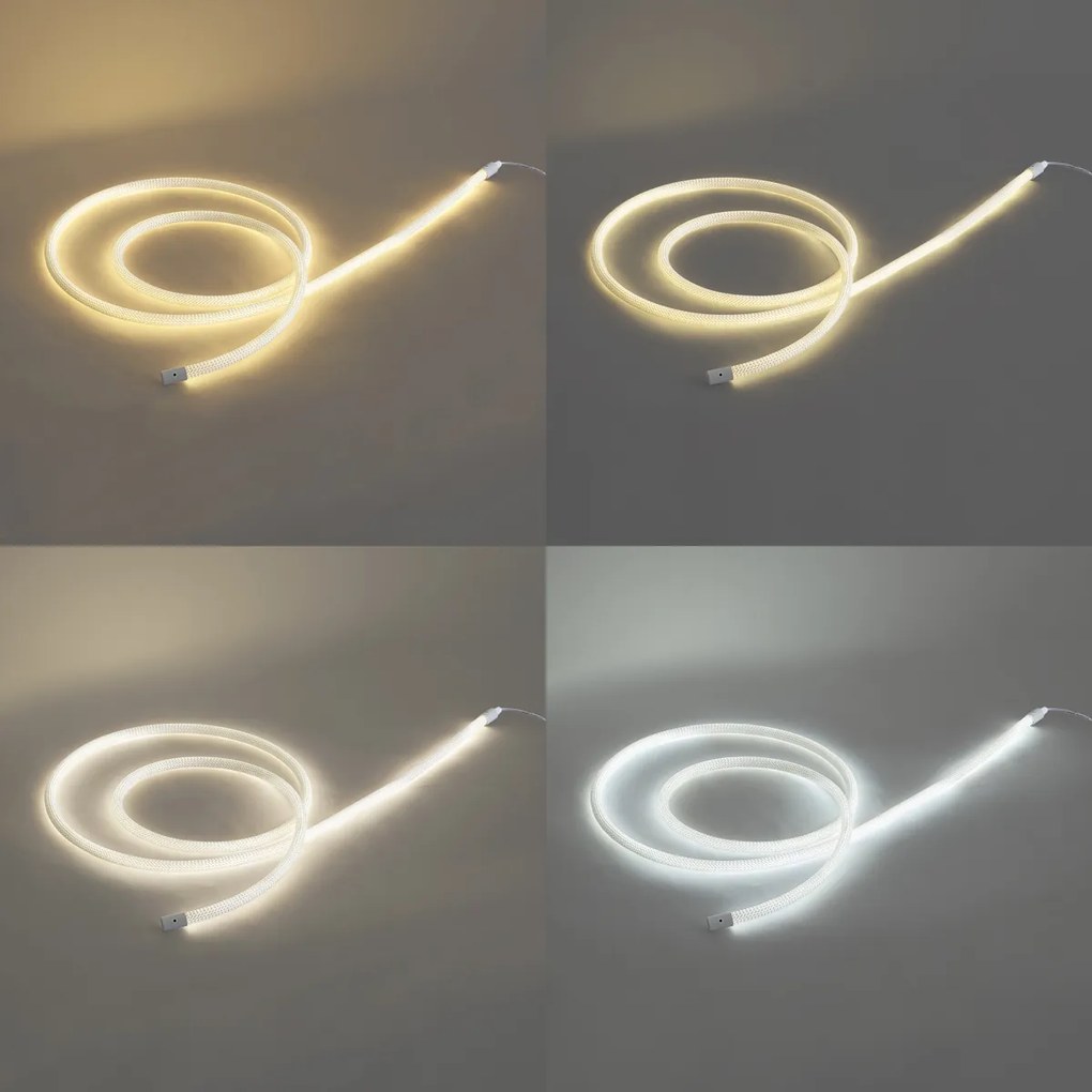 Svetelná reťaz biela so zástrčkou 3 m vrátane LED stmievateľná v Kelvinoch IP44 - Ropy