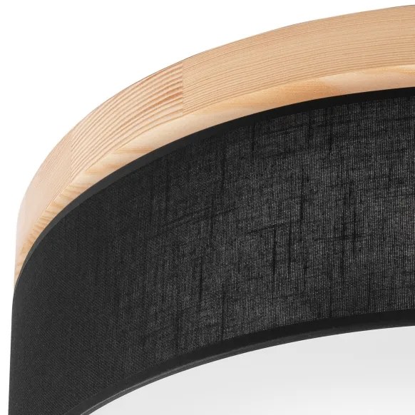 Brilagi - LED Stropné svietidlo BELLADONNA 3xE27/15W/230V čierna/borovica