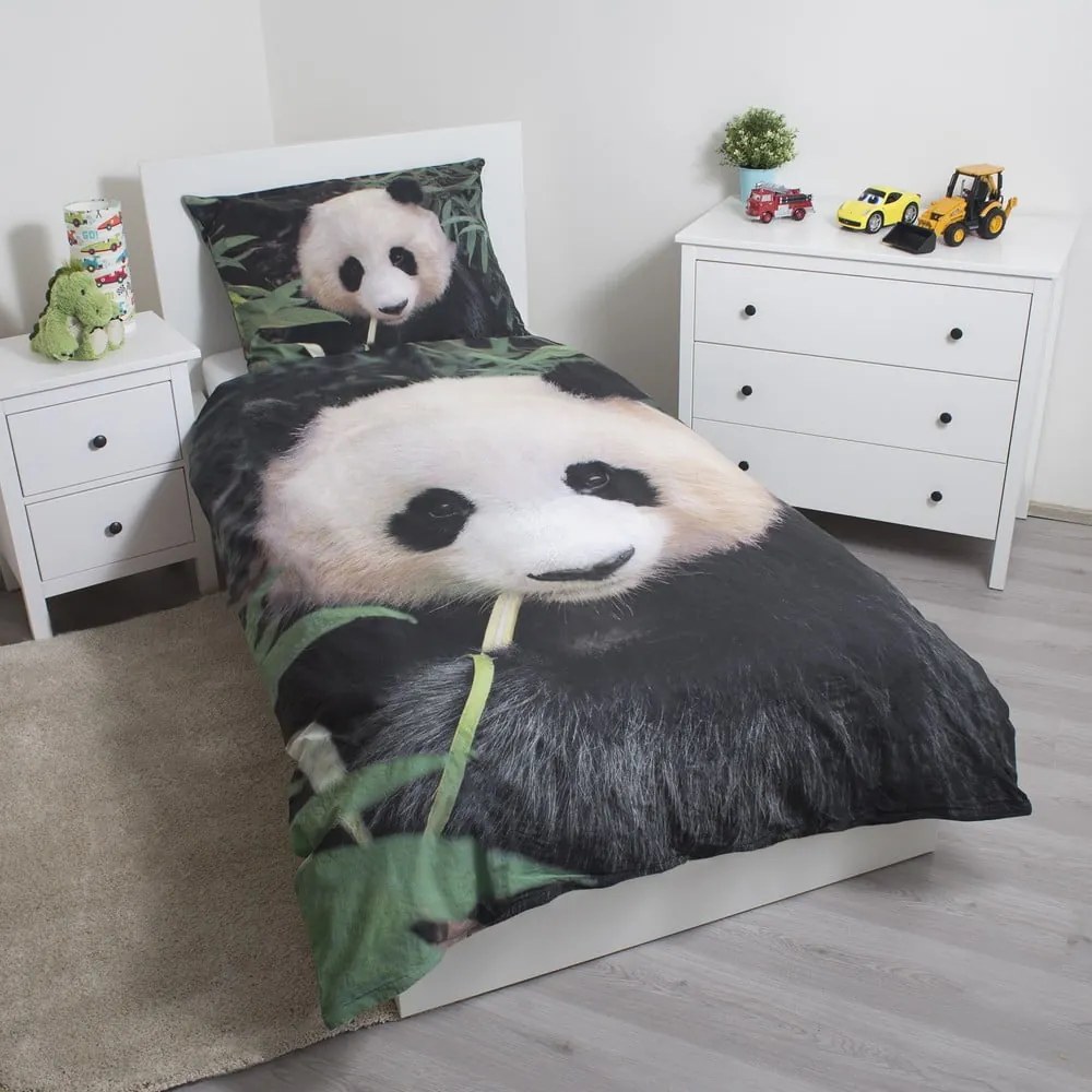 Bavlnené detské obliečky na jednolôžko 140x200 cm Panda – Jerry Fabrics