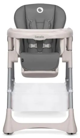 Lionelo - Detská jedálenská stolička ZANNA sivá