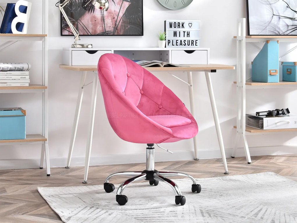 Kreslo Lush 4 (ružová + chrómová). Akcia -13%. Vlastná spoľahlivá doprava až k Vám domov. 1110255